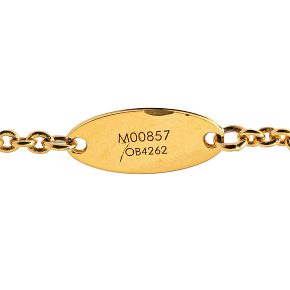 Pre-Loved Louis Vuitton Gold Plated Essential V Necklace - Picture 3 of 5